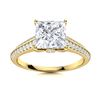 Natural 0.98 CTW Diamond Solitaire Ring 14K Yellow Gold