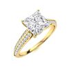 Image 2 : Natural 0.98 CTW Diamond Solitaire Ring 14K Yellow Gold
