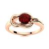 Natural 0.41 CTW Garnet Solitaire Ring 14K Rose Gold