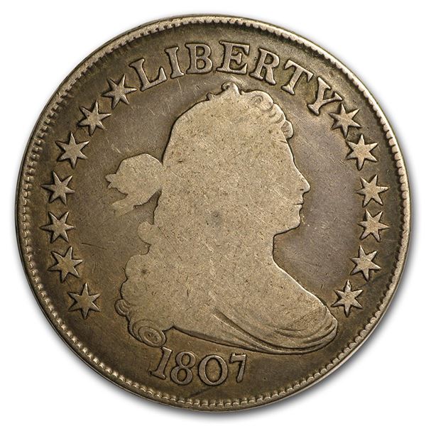 1807 Draped Bust Half Dollar VG (Small Stars)