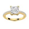 Natural 1.43 CTW Diamond Solitaire Ring 14K Yellow Gold