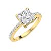 Image 2 : Natural 1.43 CTW Diamond Solitaire Ring 14K Yellow Gold