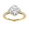 Image 1 : Natural 0.86 CTW Diamond Solitaire Ring 18K Yellow Gold