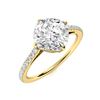 Image 2 : Natural 0.86 CTW Diamond Solitaire Ring 18K Yellow Gold