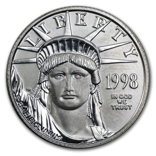 1998 1/4 oz Platinum American Eagle BU