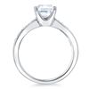 Image 3 : Natural 2.47 CTW Asscher Cut Diamond Engagement Ring 14KT White Gold