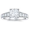 Image 4 : Natural 2.47 CTW Asscher Cut Diamond Engagement Ring 14KT White Gold
