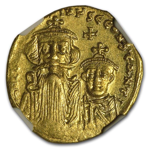 Byzantine Gold Constans II, Constant. IV (654-668 AD) MS NGC
