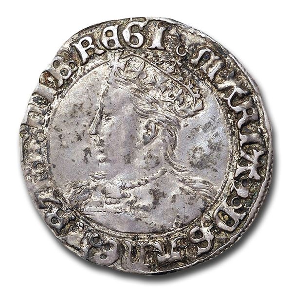 1553-1554 Great Britain Silver Groat Mary AU-50 NGC