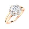 Image 2 : Natural 1.32 CTW Diamond Solitaire Ring 18K Rose Gold