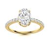 Image 1 : Natural 1.02 CTW Diamond Solitaire Ring 18K Yellow Gold