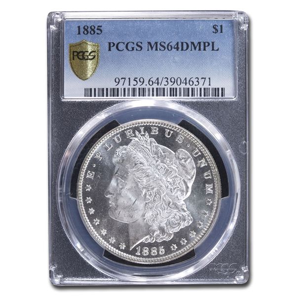 1885 Morgan Dollar MS-64 DMPL PCGS