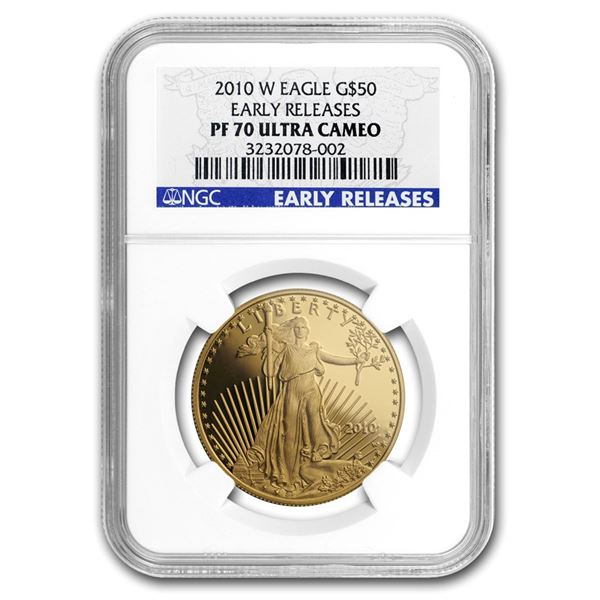 2010-W 1 oz Proof Gold American Eagle PF-70 NGC (ER)