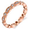 Image 1 : Natural 0.48 CTW Stackable Diamond Eternity Ring 18KT Rose Gold
