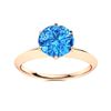 Image 1 : Natural 2.52 CTW Topaz Solitaire Ring 18K Rose Gold