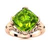 Image 1 : Natural 2.92 CTW Peridot Solitaire Ring 18K Rose Gold