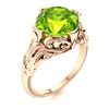 Image 2 : Natural 2.92 CTW Peridot Solitaire Ring 18K Rose Gold