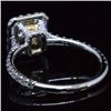 Image 4 : Natural 2.72 CTW Canary Yellow Cushion Cut Halo Diamond Engagement Ring 18KT Two-tone