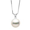 Image 1 : White Japanese Akoya Pearl and Diamond Radiance Pendant