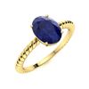 Image 2 : Natural 1.94 CTW Sapphire Solitaire Ring 14K Yellow Gold