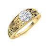 Image 2 : Natural 0.82 CTW Diamond Solitaire Ring 18K Yellow Gold