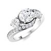 Image 2 : Natural 1.52 CTW Diamond Solitaire Ring 18K White Gold