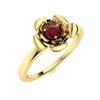 Image 2 : Natural 0.12 CTW Ruby Solitaire Ring 18K Yellow Gold