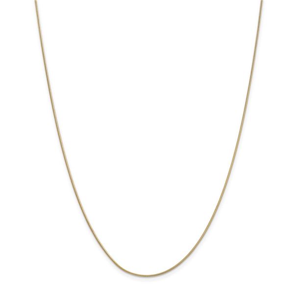 14k Gold .90 mm Round Snake Chain Necklace - 20 in.