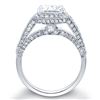 Image 3 : Natural 3.53 CTW Radiant Cut Diamond Engagement Ring 14KT White Gold