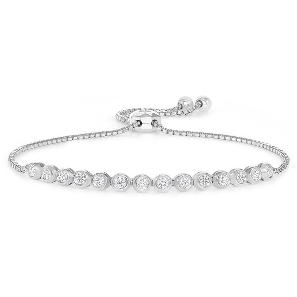 Natural 0.42 CTW Dream Diamond Bezel Bracelet 18KT White Gold