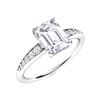 Image 2 : Natural 0.64 CTW Diamond Solitaire Ring 14K White Gold