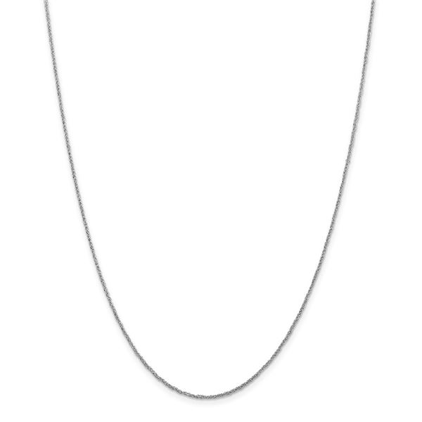 14k White Gold 1.1 mm Ropa Necklace - 18 in.