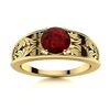 Image 1 : Natural 1.21 CTW Garnet Solitaire Ring 14K Yellow Gold