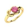 Image 2 : Natural 0.81 CTW Pink Sapphire Solitaire Ring 14K Yellow Gold