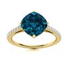 Image 1 : Natural 3.07 CTW Topaz & Diamond Engagement Ring 18K Yellow Gold