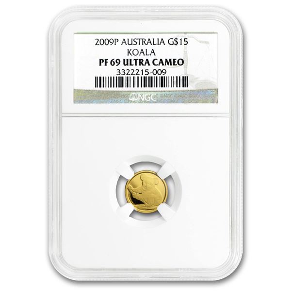 2009 Australia 1/10 oz Gold Koala PF-69 NGC
