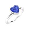 Image 2 : Natural 1.26 CTW Ceylon Sapphire Solitaire Ring 14K White Gold