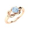 Image 2 : Natural 1.05 CTW Aquamarine Solitaire Ring 14K Rose Gold