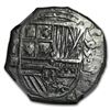 Image 2 : 1595 Spain (Segovia) Silver 4 Reales Cob Phillip II MS-62 NGC