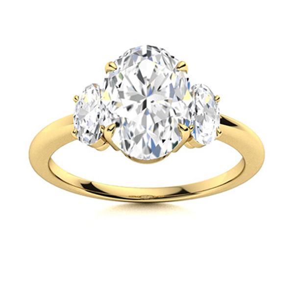 Natural 4.57 CTW Topaz & Diamond Engagement Ring 18K Yellow Gold