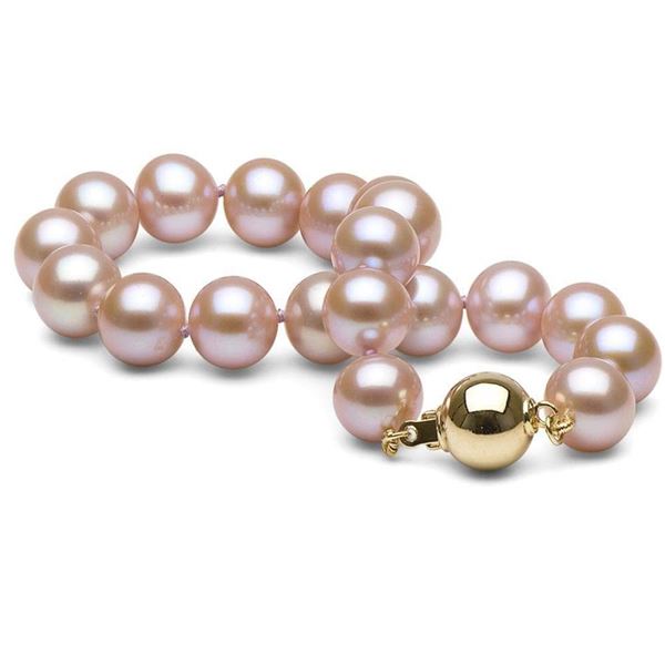 Lavender Freshwater Pearl Bracelet, 8.5-9.0mm