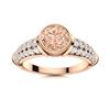 Image 1 : Natural 1.16 CTW Morganite & Diamond Engagement Ring 14K Rose Gold