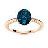 Image 1 : Natural 3.10 CTW Topaz Solitaire Ring 18K Rose Gold