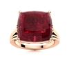 Image 1 : Natural 5.52 CTW Ruby Solitaire Ring 18K Rose Gold