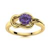 Image 1 : Natural 0.72 CTW Iolite Solitaire Ring 18K Yellow Gold