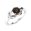 Image 2 : Natural 0.41 CTW Smoky Quartz Solitaire Ring 14K White Gold