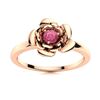 Image 1 : Natural 0.11 CTW Tourmaline Solitaire Ring 14K Rose Gold