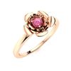 Image 2 : Natural 0.11 CTW Tourmaline Solitaire Ring 14K Rose Gold
