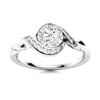 Image 1 : Natural 1.15 CTW Diamond Solitaire Ring 18K White Gold
