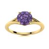 Image 1 : Natural 1.72 CTW Iolite Solitaire Ring 18K Yellow Gold